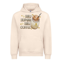 Sandshell Half Human Half Coffee Urban Hoodie - CowhideDigitalArt