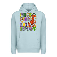 Blue Mist Pinch peel eat repeat crawfish Premium Hoodie - HowdyJamesFarm