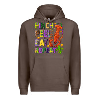 Coffee Pinch peel eat repeat crawfish Premium Hoodie - HowdyJamesFarm
