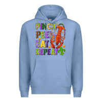 Colony Blue Pinch peel eat repeat crawfish Premium Hoodie - HowdyJamesFarm