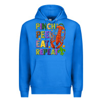 True Royal Pinch peel eat repeat crawfish Premium Hoodie - HowdyJamesFarm