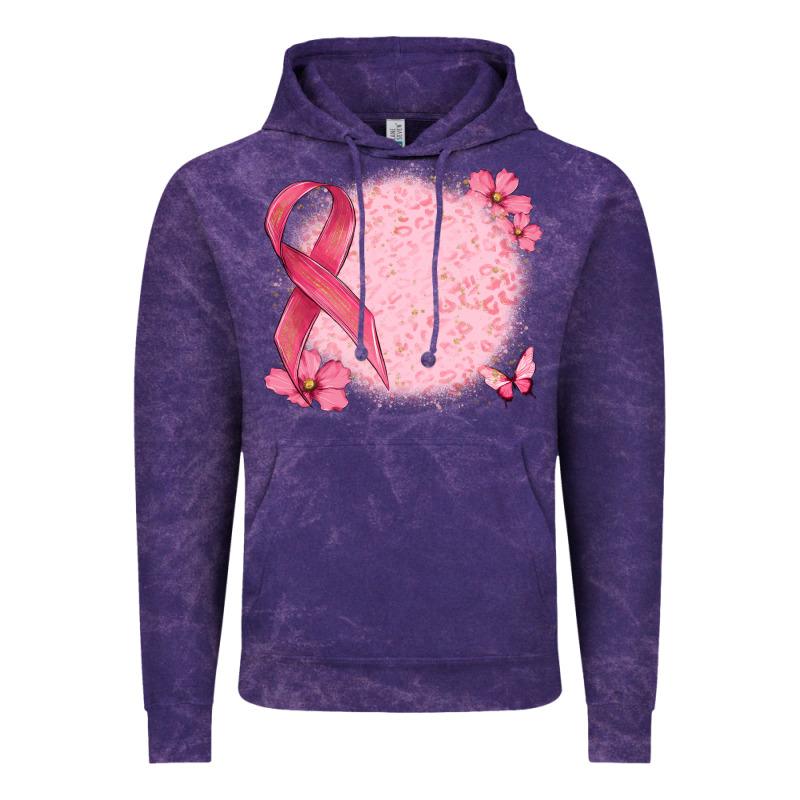 Customized Breast Cancer Ribbon And Background Vintage Hoodie by MaliasSmallBusiness | Teevron