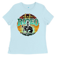 Baby Blue rodeo Ladies Tee - JahusDesignShop