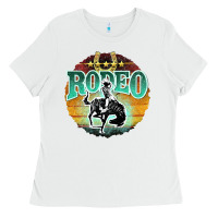 White rodeo Ladies Tee - JahusDesignShop
