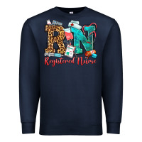 Navy registered nurse Premium Sweatshirt - OliviaCreatesArt