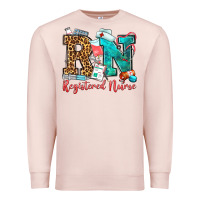 Pale Pink registered nurse Premium Sweatshirt - OliviaCreatesArt