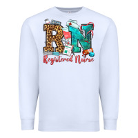 White registered nurse Premium Sweatshirt - OliviaCreatesArt