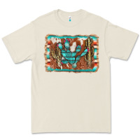 Bone cactus cowhide serape Premium Tee - AdoDesignShop