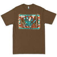 Cacao cactus cowhide serape Premium Tee - AdoDesignShop