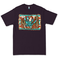 Plum cactus cowhide serape Premium Tee - AdoDesignShop