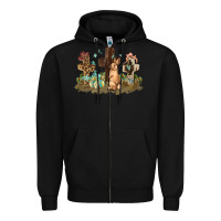 Black Western rabbit bunny with crosses Easter Day Zipper Hoodie - HowdyJamesFarm