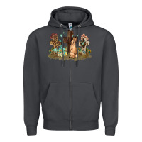 Smoke Western rabbit bunny with crosses Easter Day Zipper Hoodie - HowdyJamesFarm