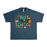 Midnight Navy first day of school Urban Heavy Tee - NancyCooperArtShop