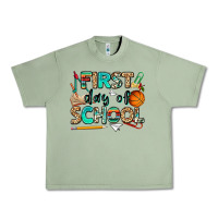 Oil Green first day of school Urban Heavy Tee - NancyCooperArtShop