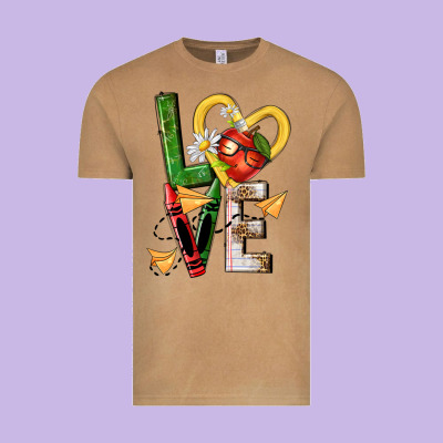 Teacher Love Nca Vintage Tee Designed By Nancycooperartshop