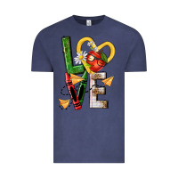 Vintage Denim teacher love nca Vintage Tee - NancyCooperArtShop