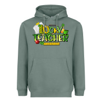 Sage lucky teacher St. Patrick's Day Heavyweight Hoodie - HowdyJamesFarm