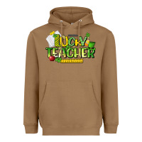 Toasted Coconut lucky teacher St. Patrick's Day Heavyweight Hoodie - HowdyJamesFarm