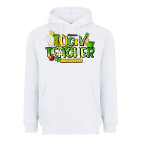 White lucky teacher St. Patrick's Day Heavyweight Hoodie - HowdyJamesFarm