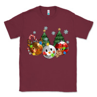 Burgundy christmas Classic Tee - MaliasSmallBusiness