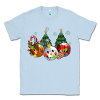 Dusty Blue christmas Classic Tee - MaliasSmallBusiness