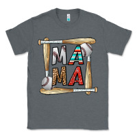 Charcoal Heather baseball mama Classic Tee - CowhideDigitalArt