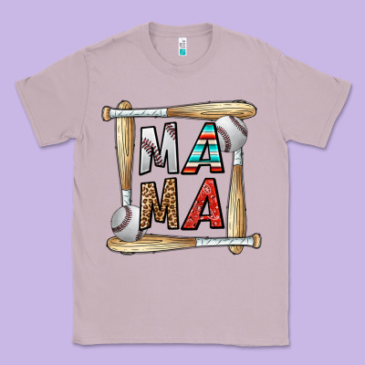 Baseball Mama Classic Tee Designed By Cowhidedigitalart