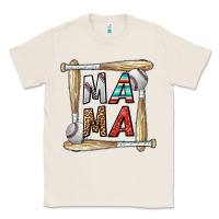 Natural baseball mama Classic Tee - CowhideDigitalArt