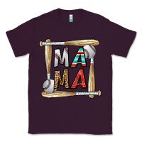 Plum baseball mama Classic Tee - CowhideDigitalArt