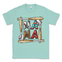 Seafoam baseball mama Classic Tee - CowhideDigitalArt
