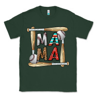 Sports Green baseball mama Classic Tee - CowhideDigitalArt