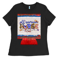 Black all american nurse 12 oz regular can cooler Ladies Tee - Artiststas