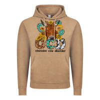 Vintage Coffee obsessive cow disorder Vintage Hoodie - NancyCooperArtShop
