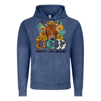 Vintage Denim obsessive cow disorder Vintage Hoodie - NancyCooperArtShop