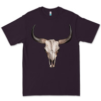 Plum bullskull Premium Tee - Artiststas