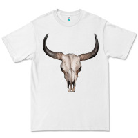 White bullskull Premium Tee - Artiststas