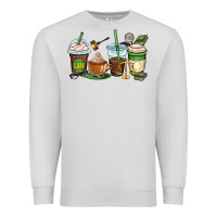 Dove Grey lawyer coffee cups Premium Sweatshirt - OliviaCreatesArt