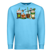 Ocean Blue lawyer coffee cups Premium Sweatshirt - OliviaCreatesArt