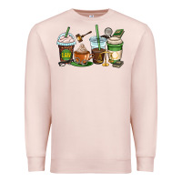 Pale Pink lawyer coffee cups Premium Sweatshirt - OliviaCreatesArt