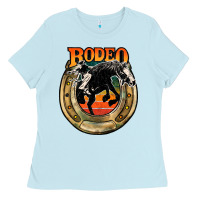 Baby Blue rodeo Ladies Tee - JahusDesignShop