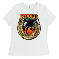 White rodeo Ladies Tee - JahusDesignShop