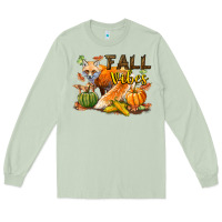 Matcha Fall Vibes Fox Long Sleeve Tee - LillyAllenDesigns
