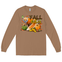 Toasted Coconut Fall Vibes Fox Long Sleeve Tee - LillyAllenDesigns