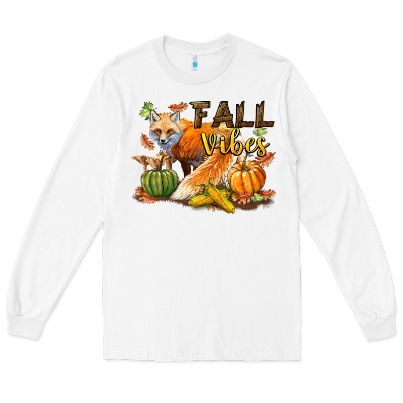 Fall Vibes Fox Long Sleeve Tee by LillyAllenDesigns | Teevron
