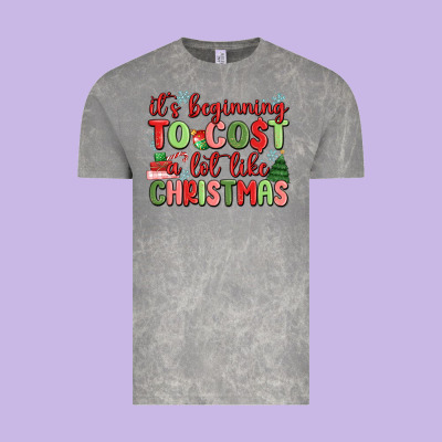 It's Beginning To Cost A Lot Like Christmas Vintage Tee Designed By Maliassmallbusiness