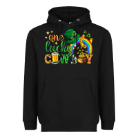 Black One lucky cowboy St. Patricks day Heavyweight Hoodie - HowdyJamesFarm