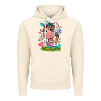 Vintage Artic little cute cow Vintage Hoodie - NancyCooperArtShop