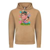 Vintage Camel little cute cow Vintage Hoodie - NancyCooperArtShop