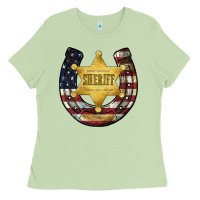 Matcha sheriff american flag Ladies Tee - JahusDesignShop