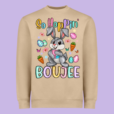 So Hoppin Boujee Heavyweight Sweatshirt Designed By Artiststas